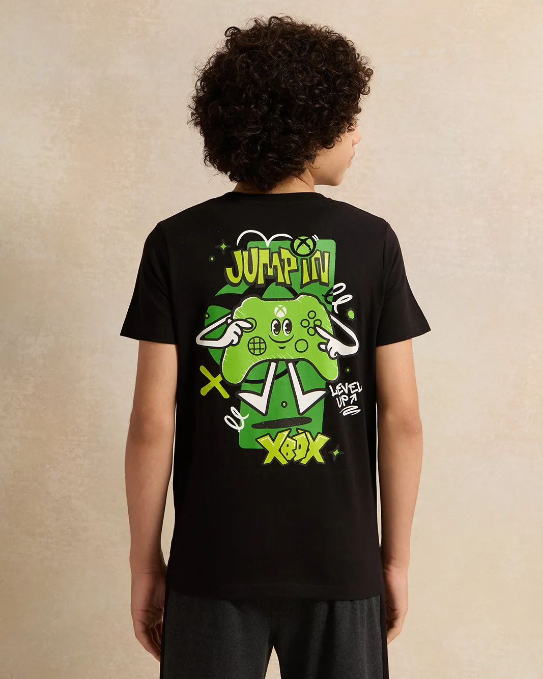 Senior Boys Black Xbox Print T-Shirt sold by Redtag product image thumbnail 3