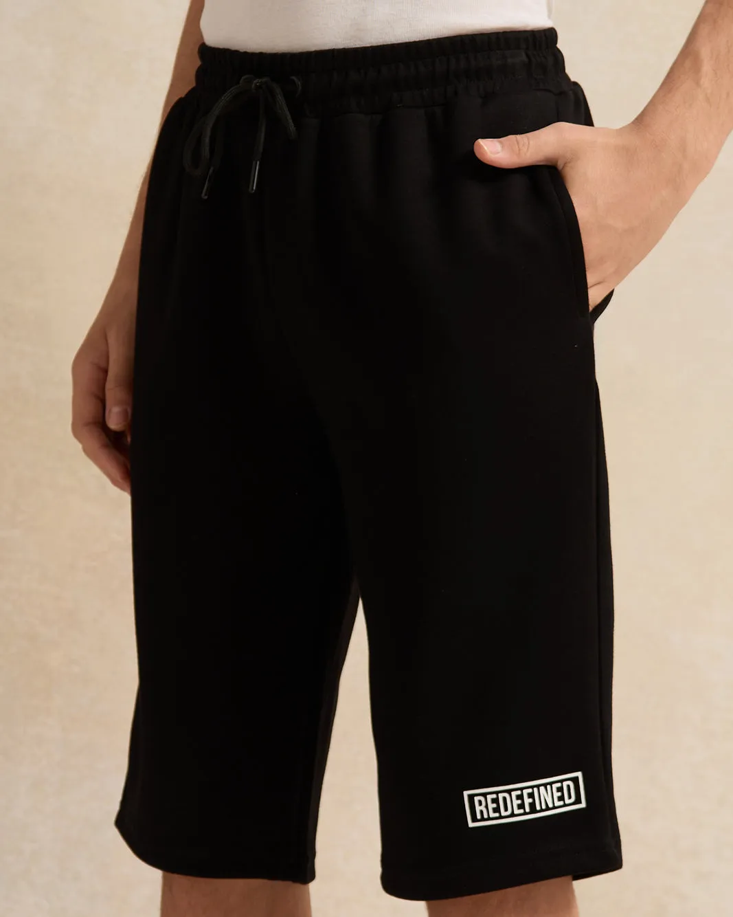 Senior Boys Black Modal Active Short sold by Redtag product image thumbnail 4