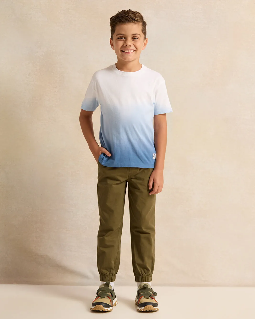 Boys Olive Solid Jogger sold by Redtag product image thumbnail 2