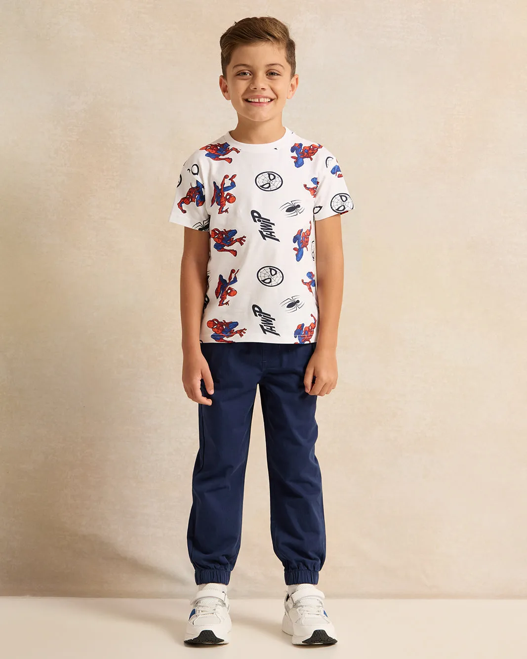 Boys Navy Solid Jogger sold by Redtag product image thumbnail 2