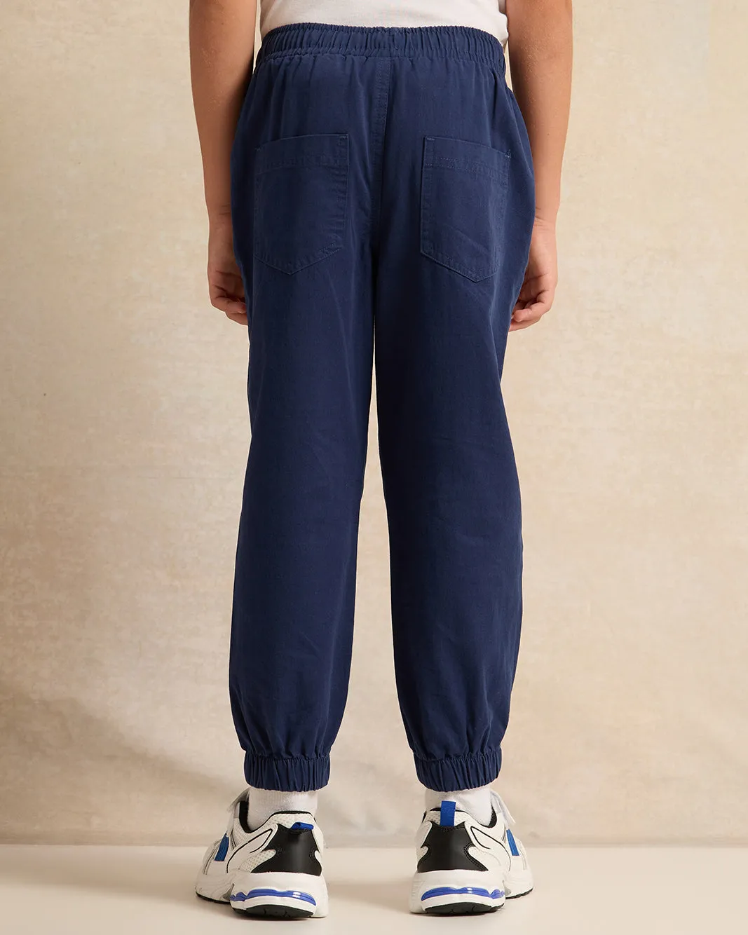 Boys Navy Solid Jogger sold by Redtag product image thumbnail 3