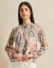 Women Beige Printed Blouse sold by Redtag