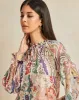 Women Beige Printed Blouse sold by Redtag