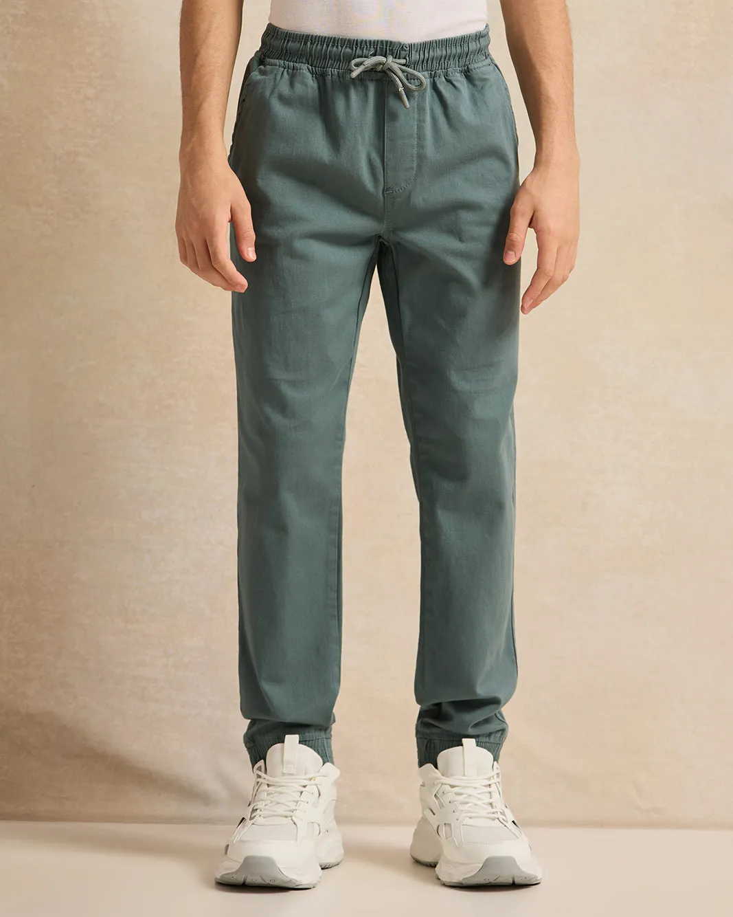 Senior Boys Teal Pull On Trouser Without Cuff sold by Redtag