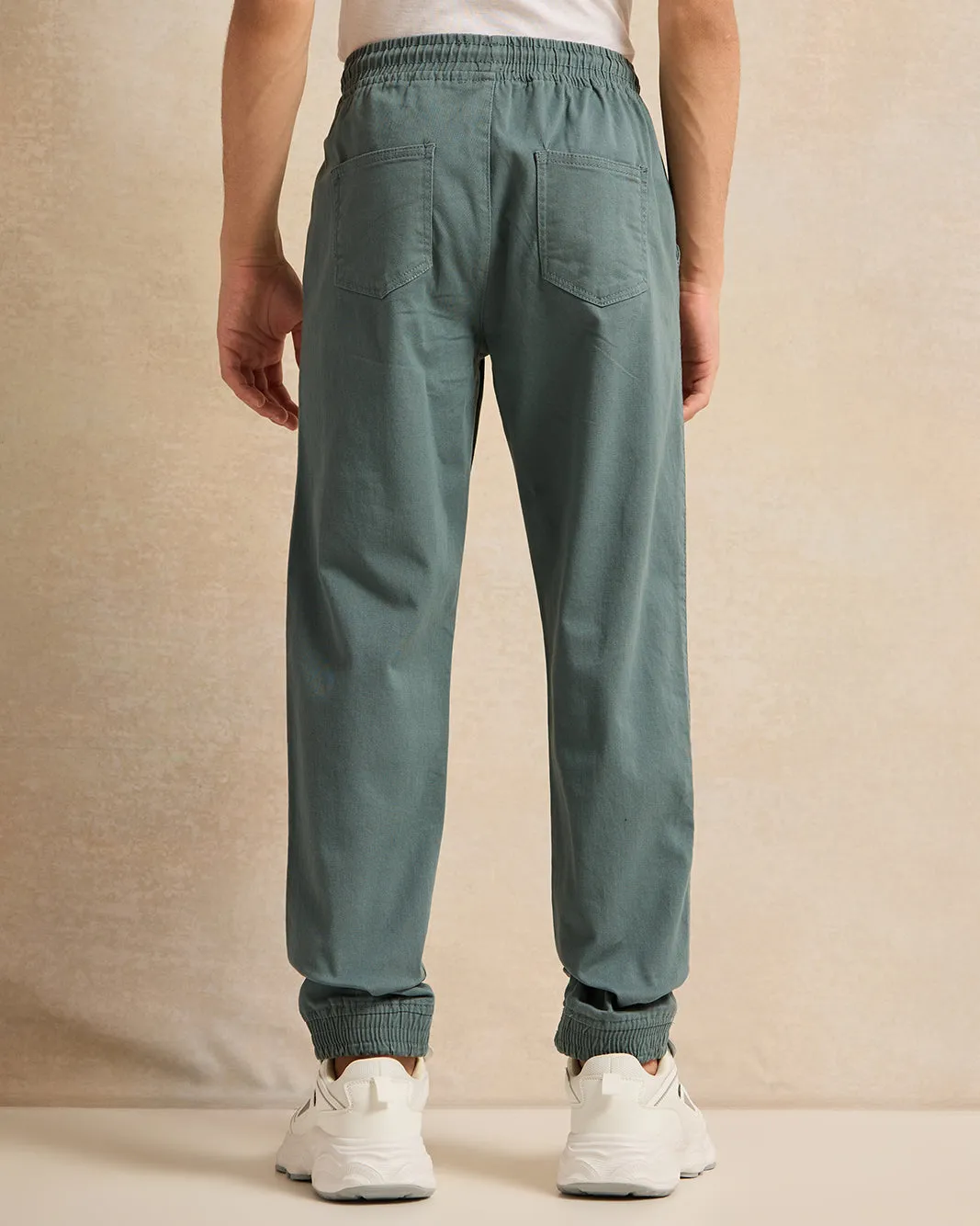 Senior Boys Teal Pull On Trouser Without Cuff sold by Redtag product image thumbnail 3