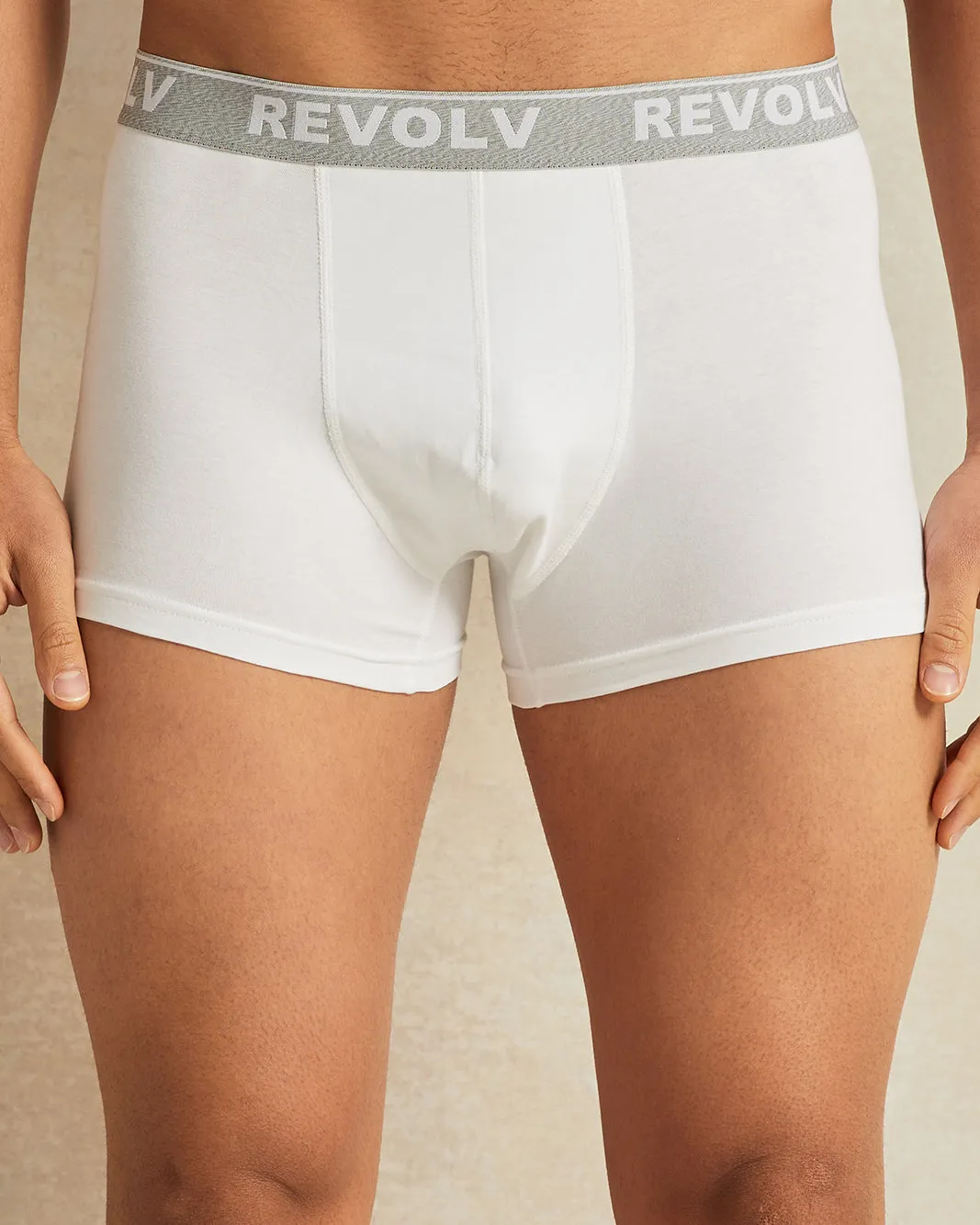 Men White Plain Hipster Set (Pack Of 2) sold by Redtag product image thumbnail 2