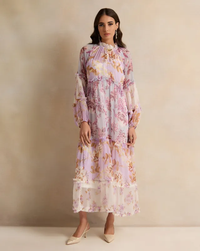 Women Assorted Long Sleeve Tiered Maxi Dress sold by Redtag