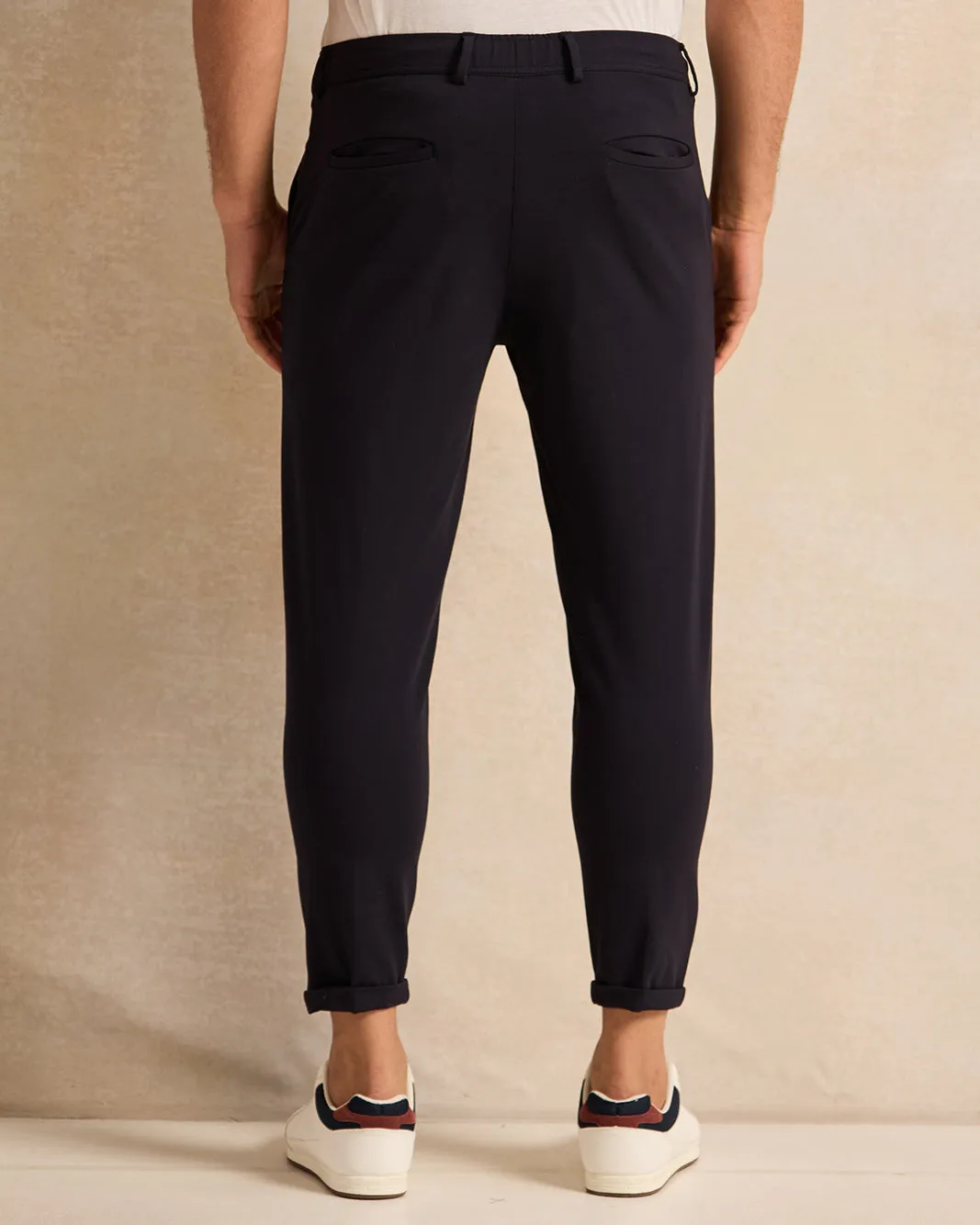 Men Black Plain Trousers sold by Redtag product image thumbnail 3