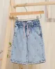 Infant Girls Blue Wide Leg Pants With Embroidery sold by Redtag