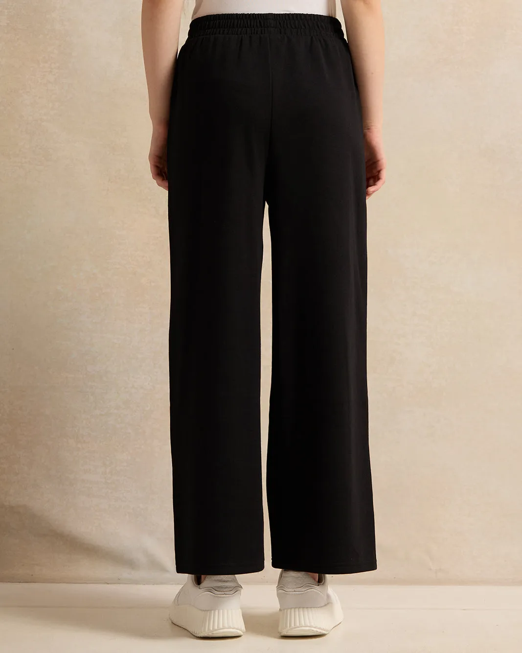 Senior Girls Black Wide Leg Track Pants sold by Redtag product image thumbnail 3