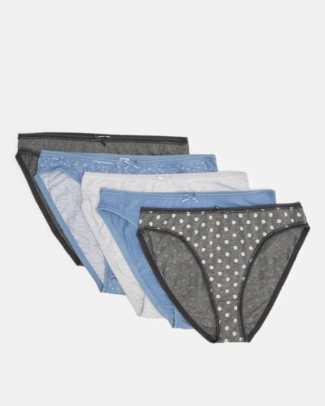 Women Assorted High leg Brief Set (Pack of 5) sold by Redtag product image thumbnail 5