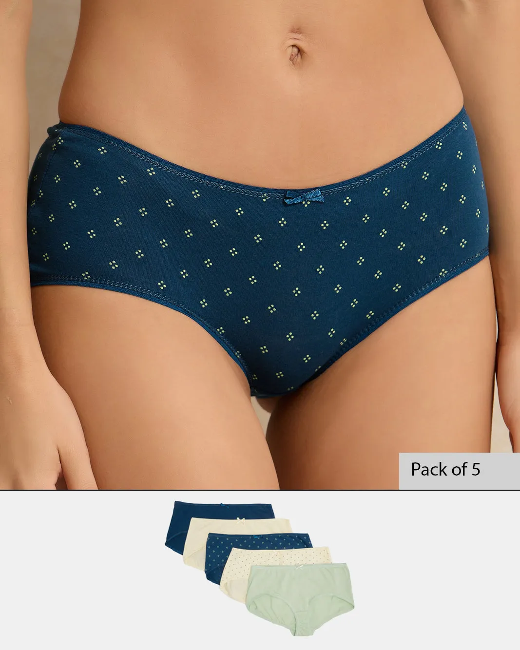 Women Assorted Boyleg Brief Set (Pack of 5) sold by Redtag