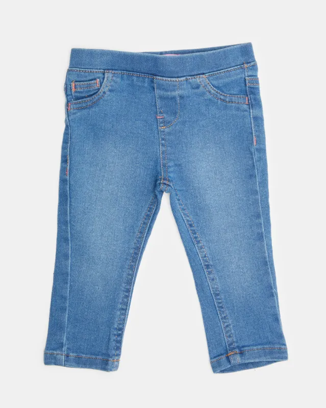 Infant Girls Blue Jeggings sold by Redtag