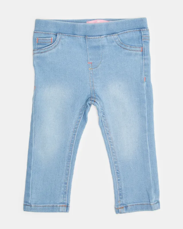 Infant Girls Blue Jeggings sold by Redtag