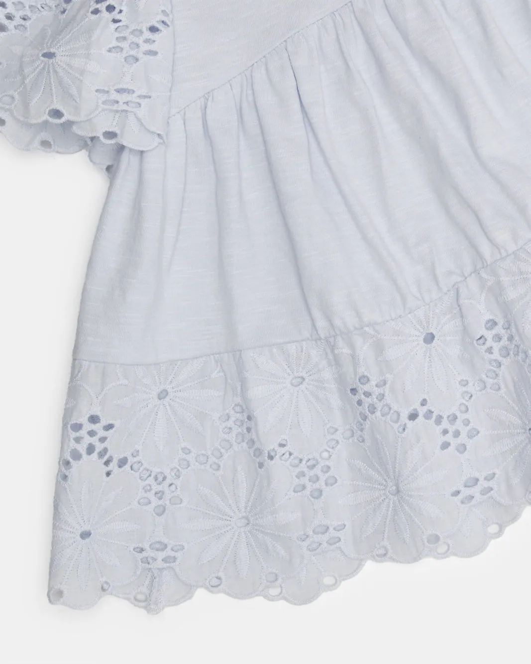 Infant Girls Blue Embellished Blouse sold by Redtag product image thumbnail 3