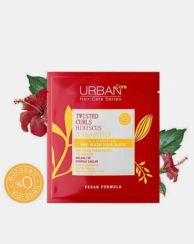 Urban Care Twisted Curls Hibiscus & Shea Butter Pre Hair Mask (50ml) sold by Redtag