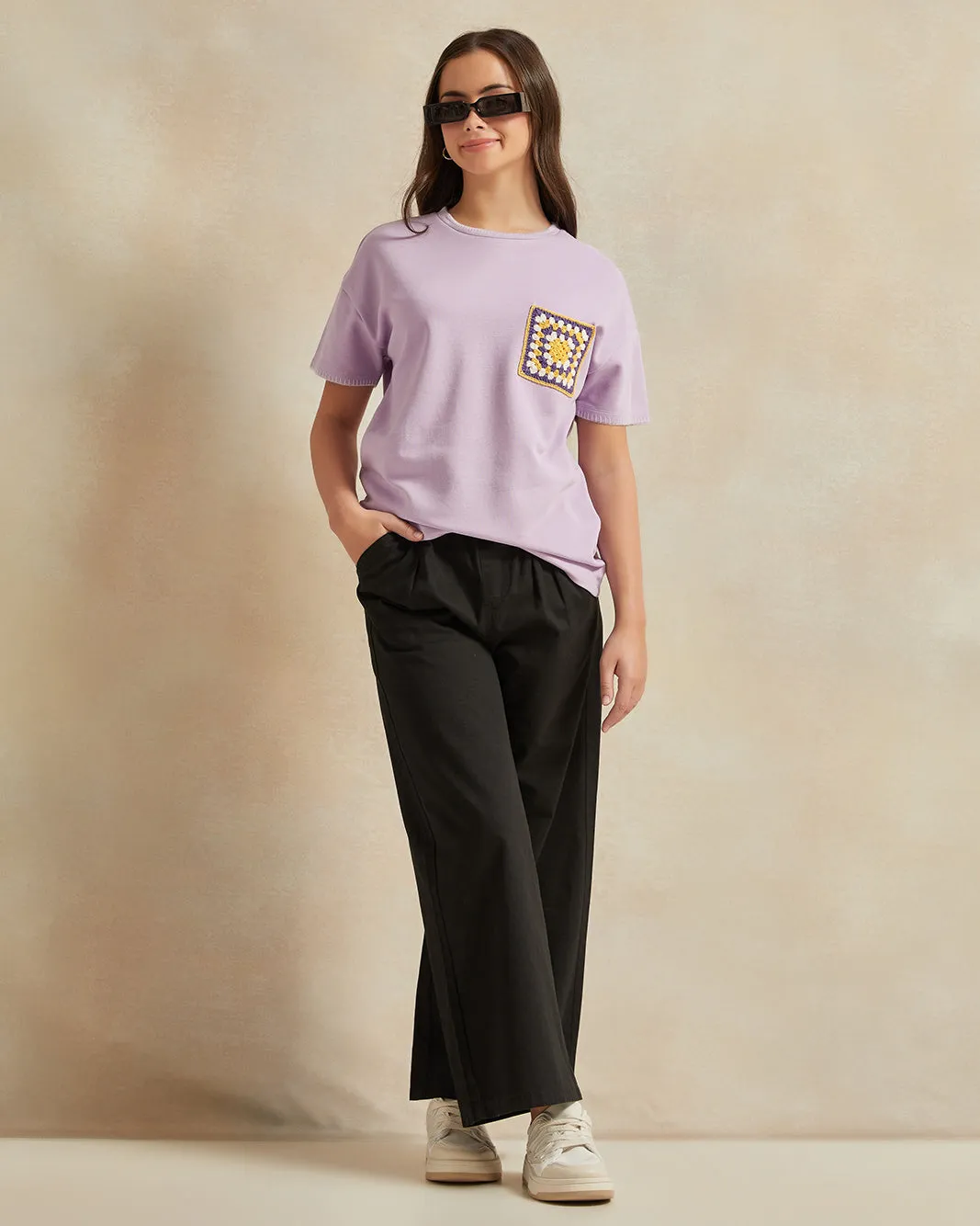 Senior Girls Black Wide Leg Pants sold by Redtag product image thumbnail 2