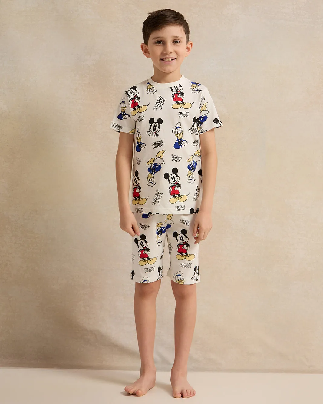 Boys Ivory All-Over Print Pyjama Set (2 Piece) sold by Redtag
