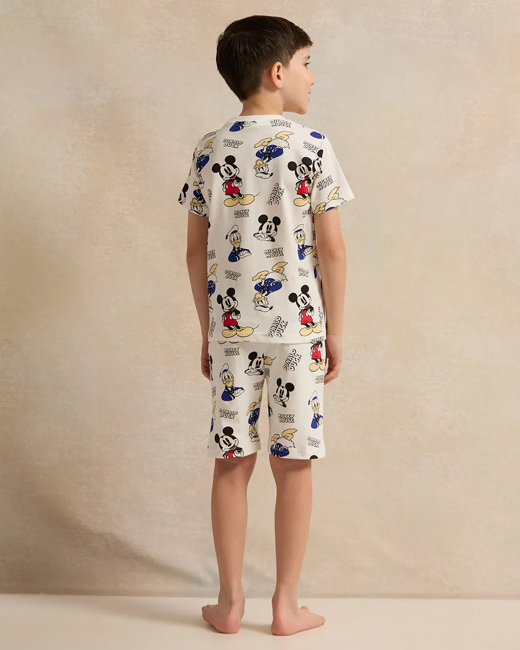 Boys Ivory All-Over Print Pyjama Set (2 Piece) sold by Redtag product image thumbnail 4
