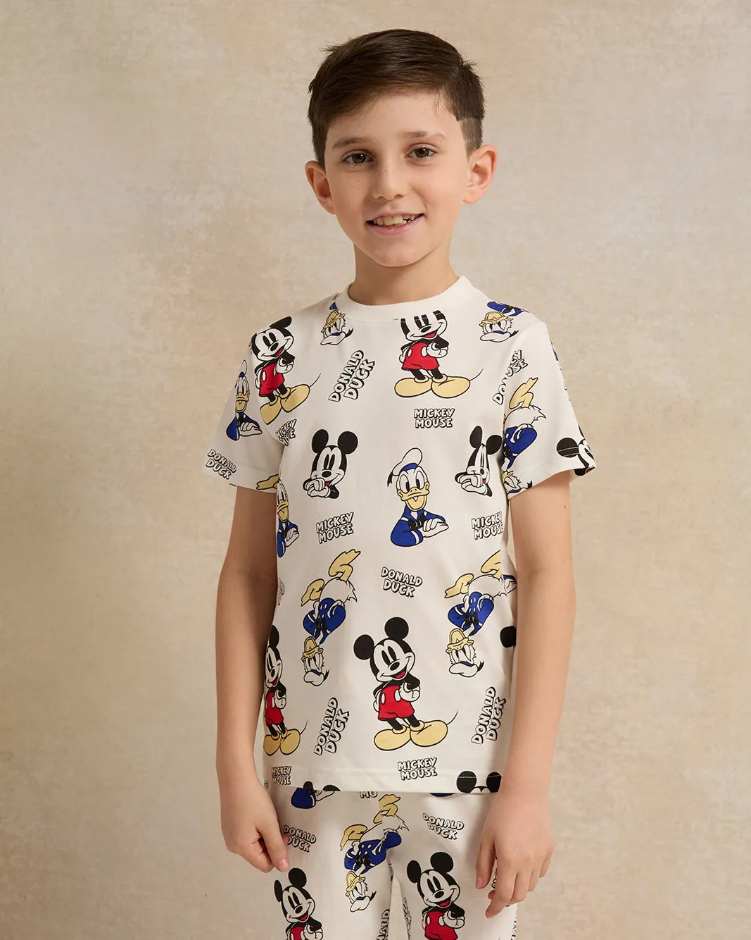 Boys Ivory All-Over Print Pyjama Set (2 Piece) sold by Redtag product image thumbnail 2