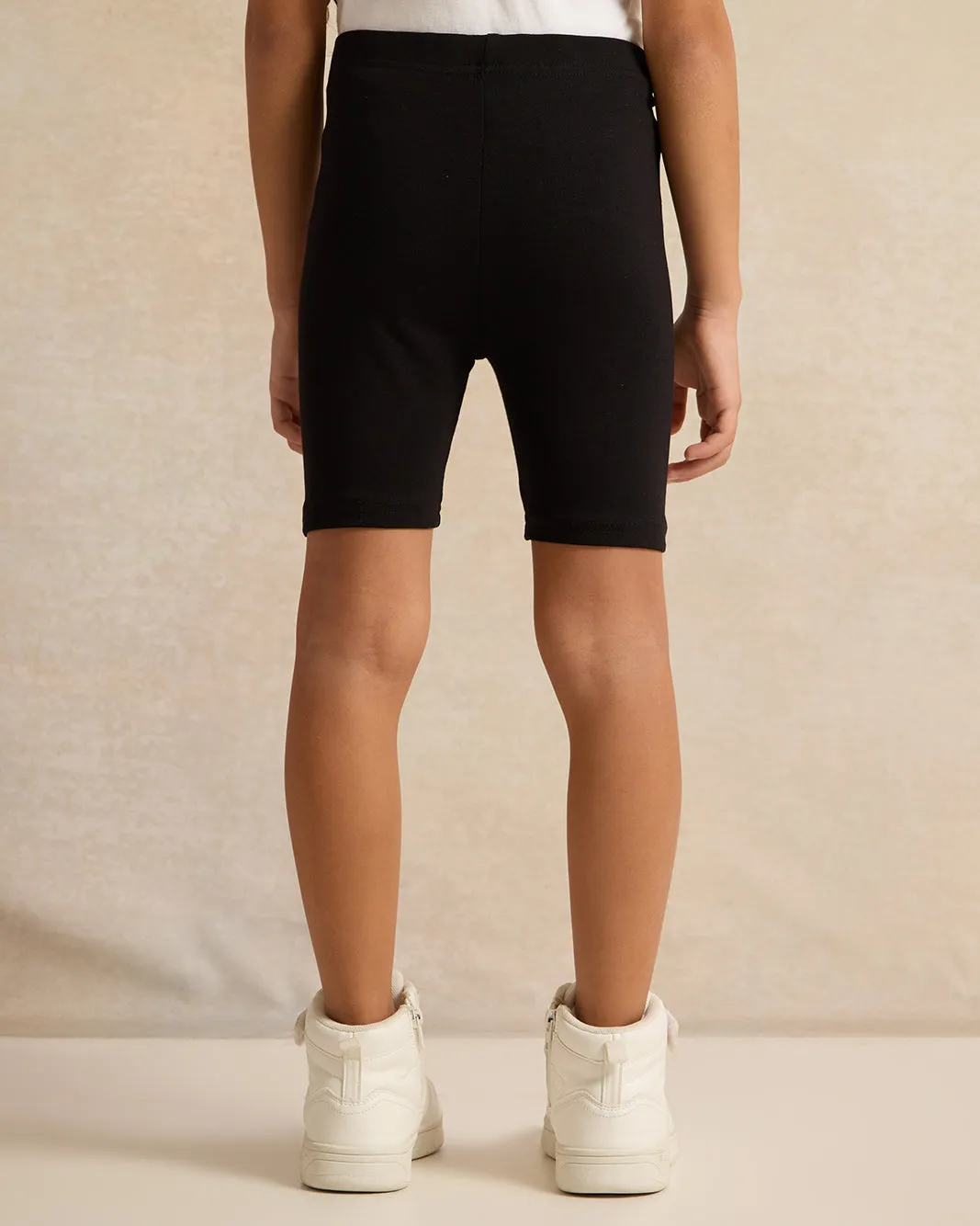 Girls Grey And Black Cycling Shorts (Pack of 2) sold by Redtag product image thumbnail 3