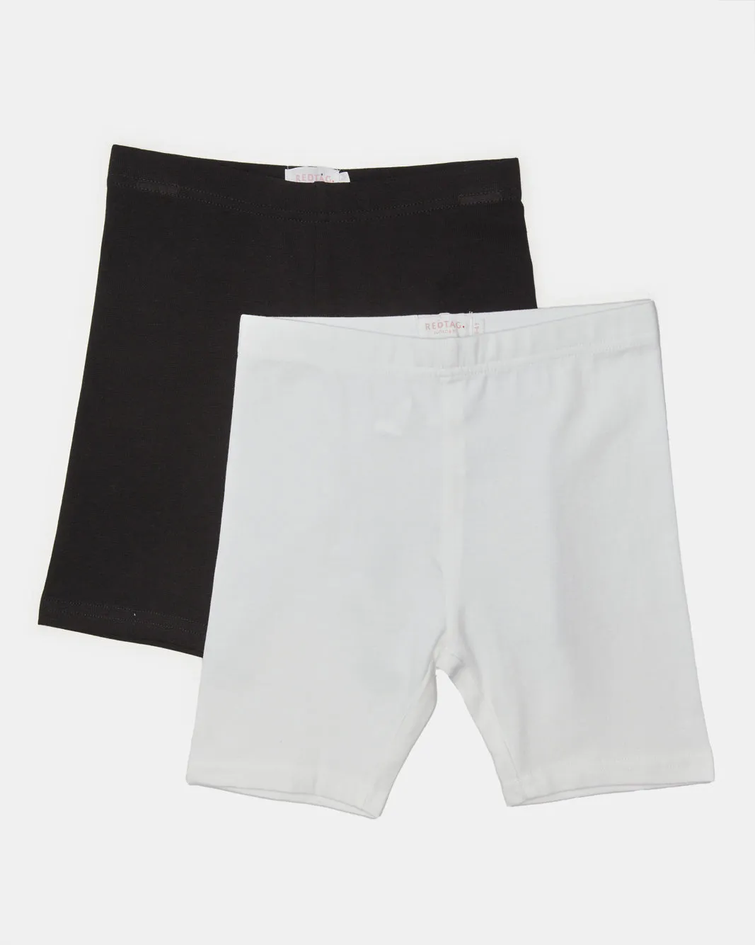 Girls White And Black Cycling Shorts (Pack of 2) sold by Redtag