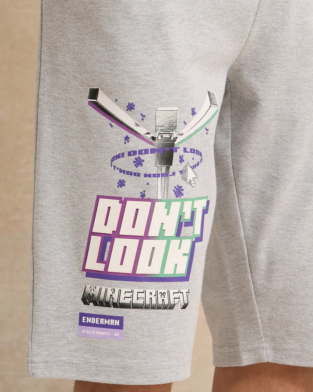 Senior Boys Grey Printed Active Shorts sold by Redtag product image thumbnail 4