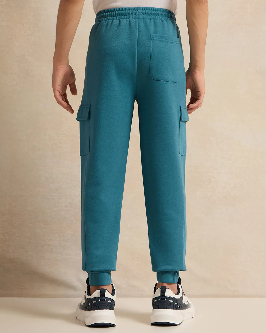 Senior Boys Blue Plain Cargo Active Pants sold by Redtag product image thumbnail 3