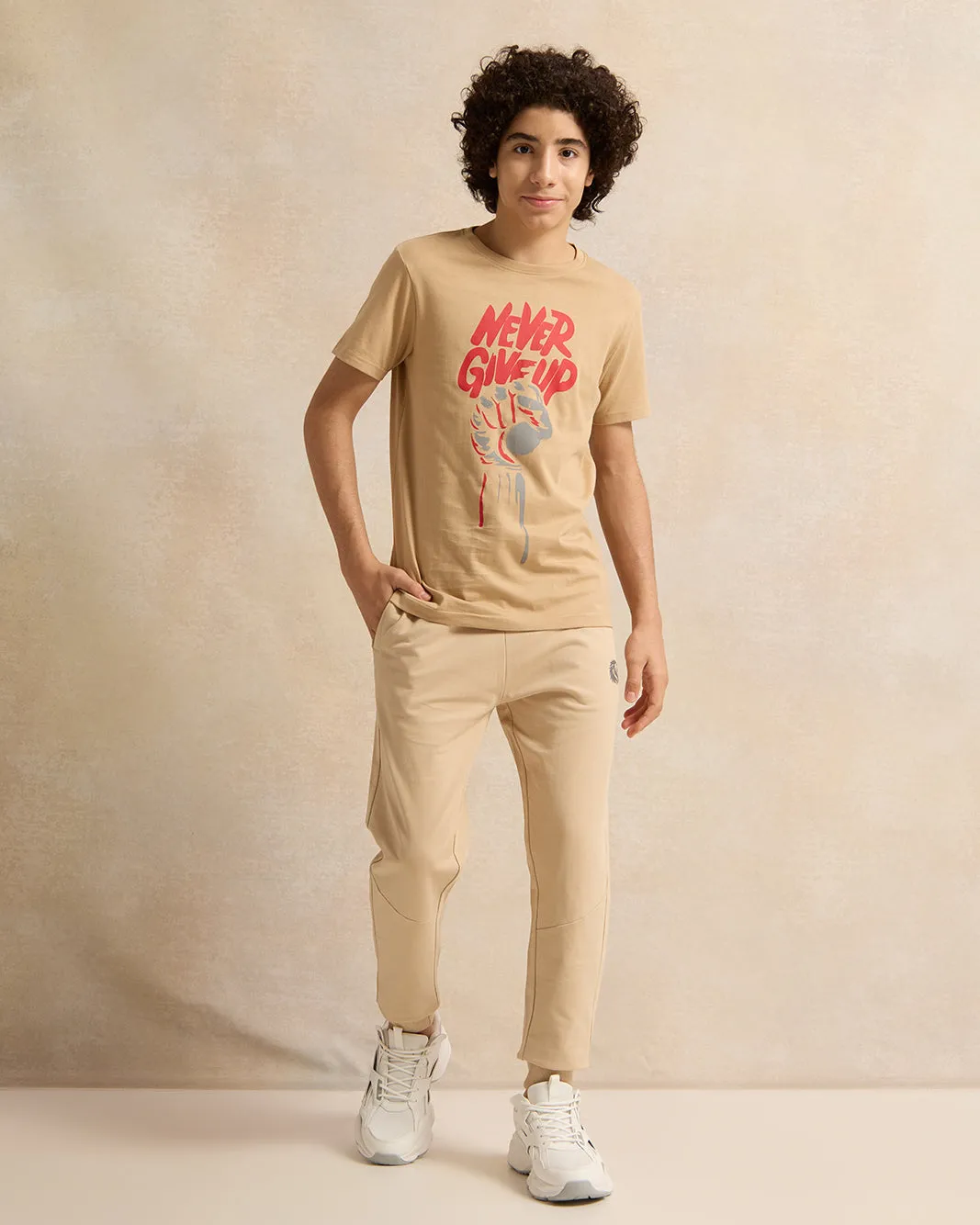 Senior Boys Beige Table Active Pants sold by Redtag product image thumbnail 2