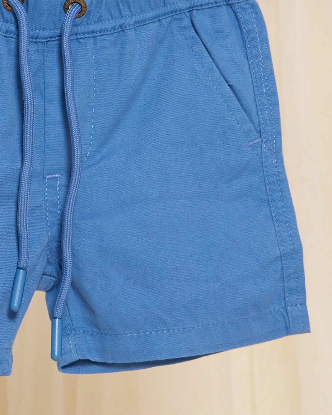 Infant Boys Blue Twill Basic Shorts sold by Redtag product image thumbnail 3