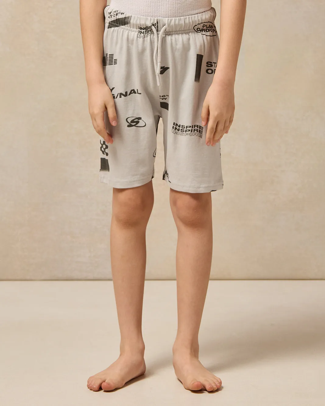 Boys Grey Printed Pyjama Set (2 Piece) sold by Redtag product image thumbnail 3