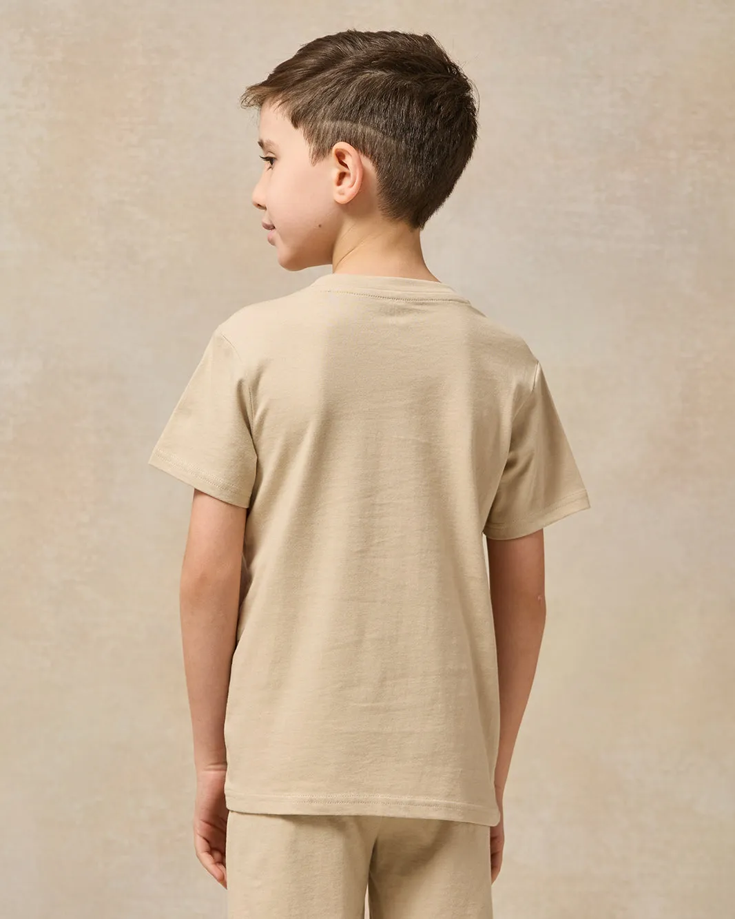 Boys Beige Printed Pyjama Set (2 Piece) sold by Redtag product image thumbnail 4