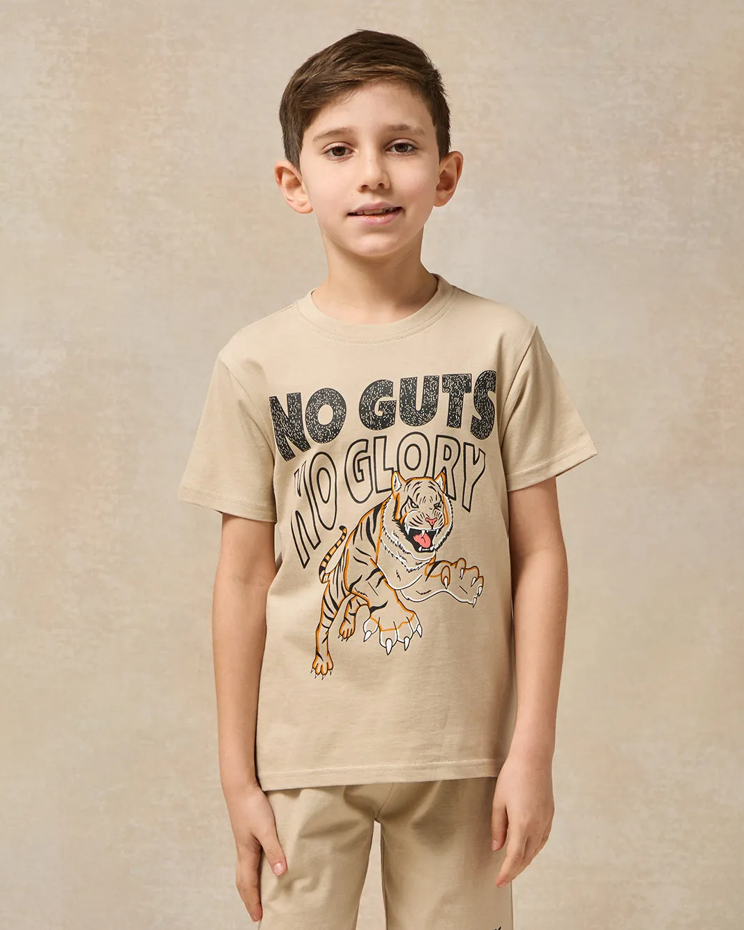 Boys Beige Printed Pyjama Set (2 Piece) sold by Redtag product image thumbnail 2