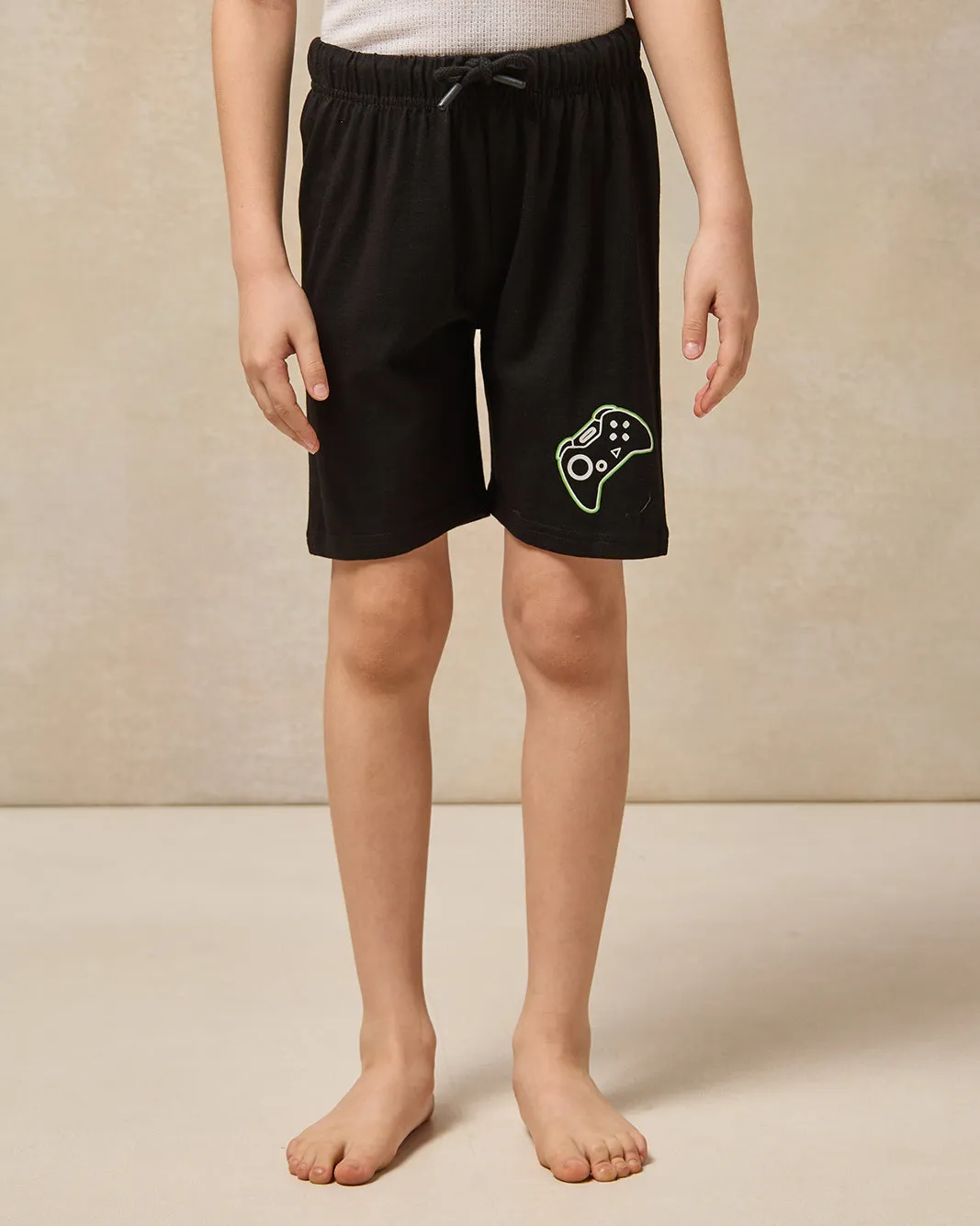 Boys Black Printed Pyjama Set (2 Piece) sold by Redtag product image thumbnail 3
