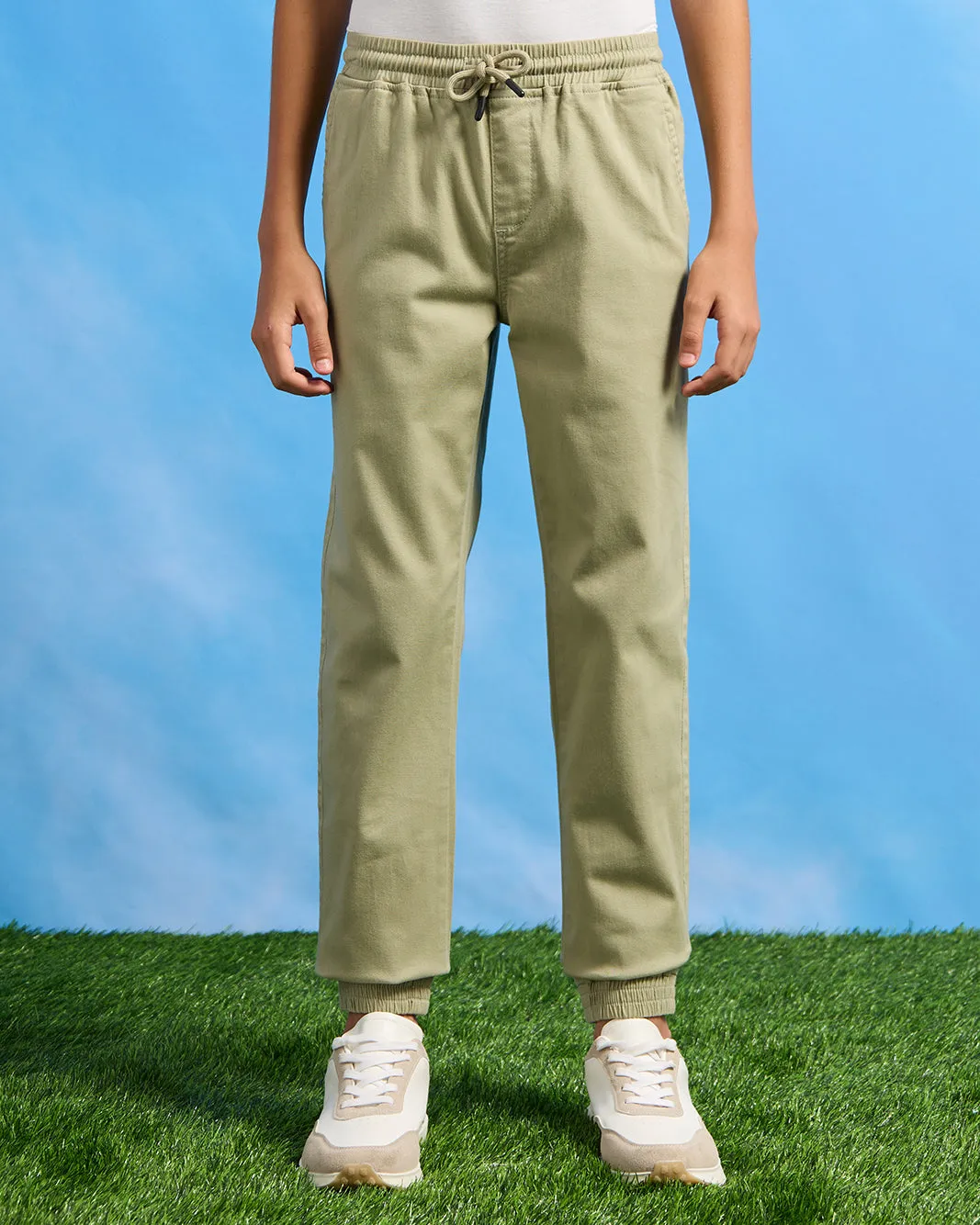Senior Boys Mint Pull On Table Joggers sold by Redtag