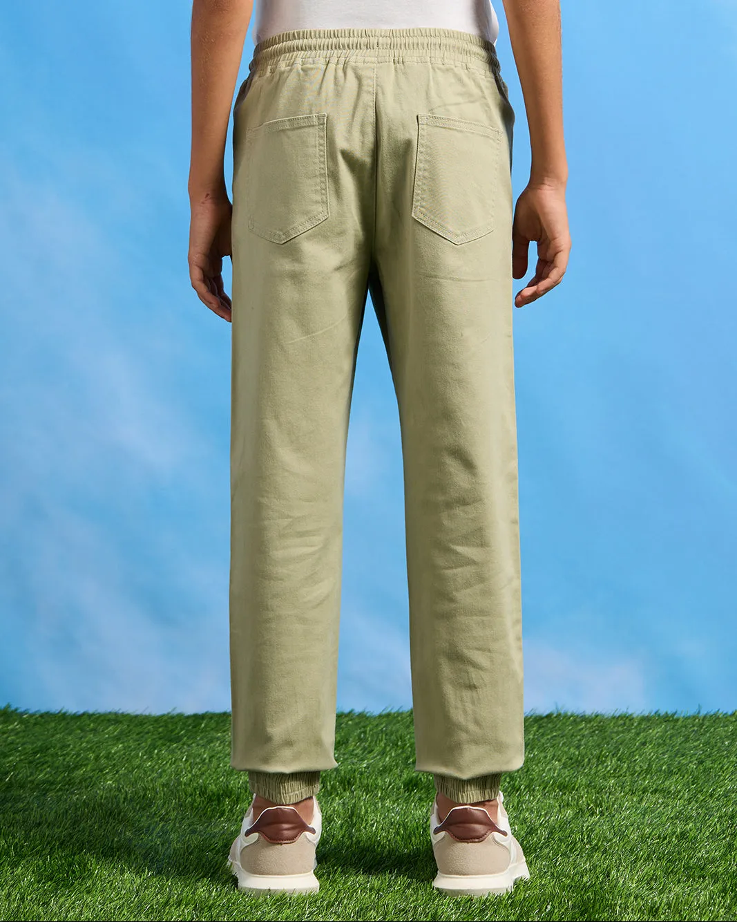 Senior Boys Mint Pull On Table Joggers sold by Redtag product image thumbnail 3