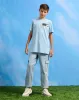 Senior Boys Blue Pull On Cargo Joggers sold by Redtag
