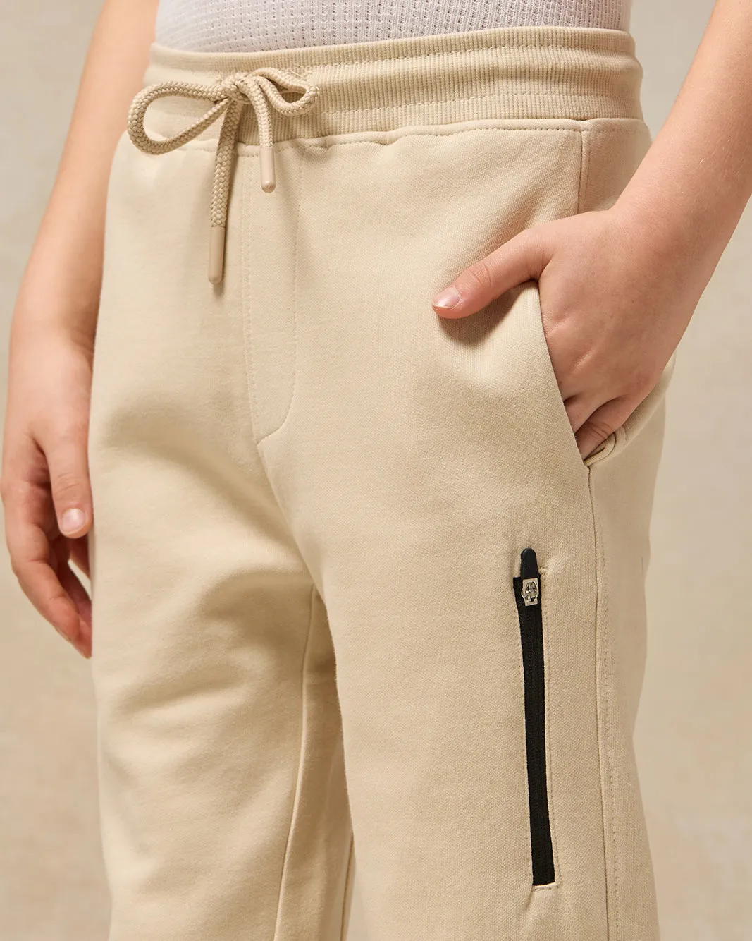 Boys Beige Embellished Track Pants sold by Redtag product image thumbnail 4