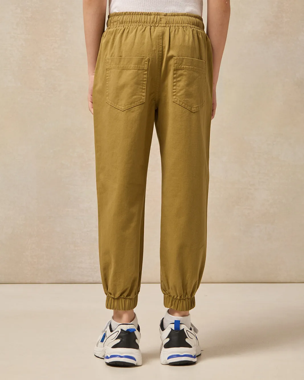 Boys Khaki Joggers sold by Redtag product image thumbnail 3