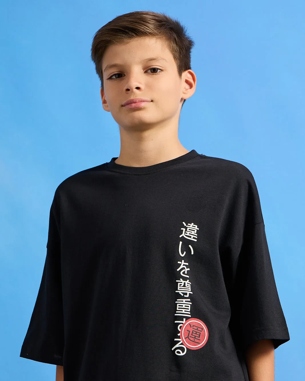 Senior Boys Black Find Your Path Anime T-Shirt sold by Redtag product image thumbnail 4