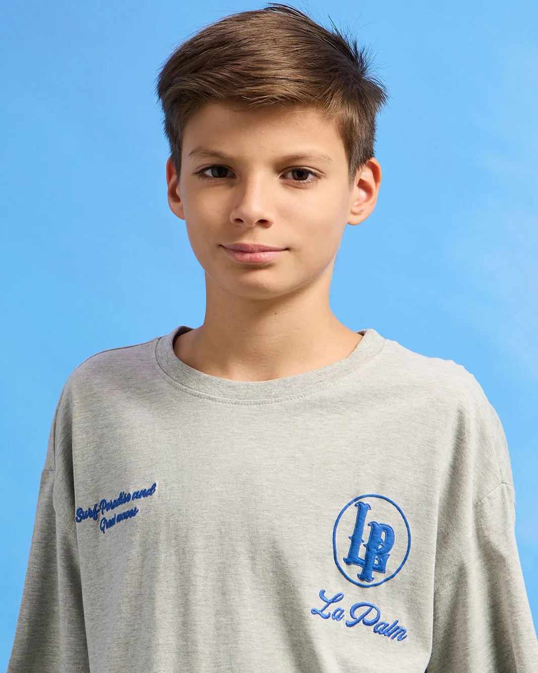 Senior Boys Grey Printed Oversize T-Shirt sold by Redtag product image thumbnail 4