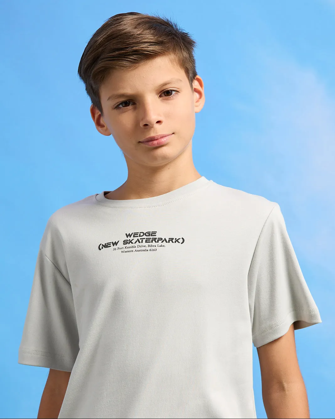 Senior Boys Grey Printed T-Shirt sold by Redtag product image thumbnail 4