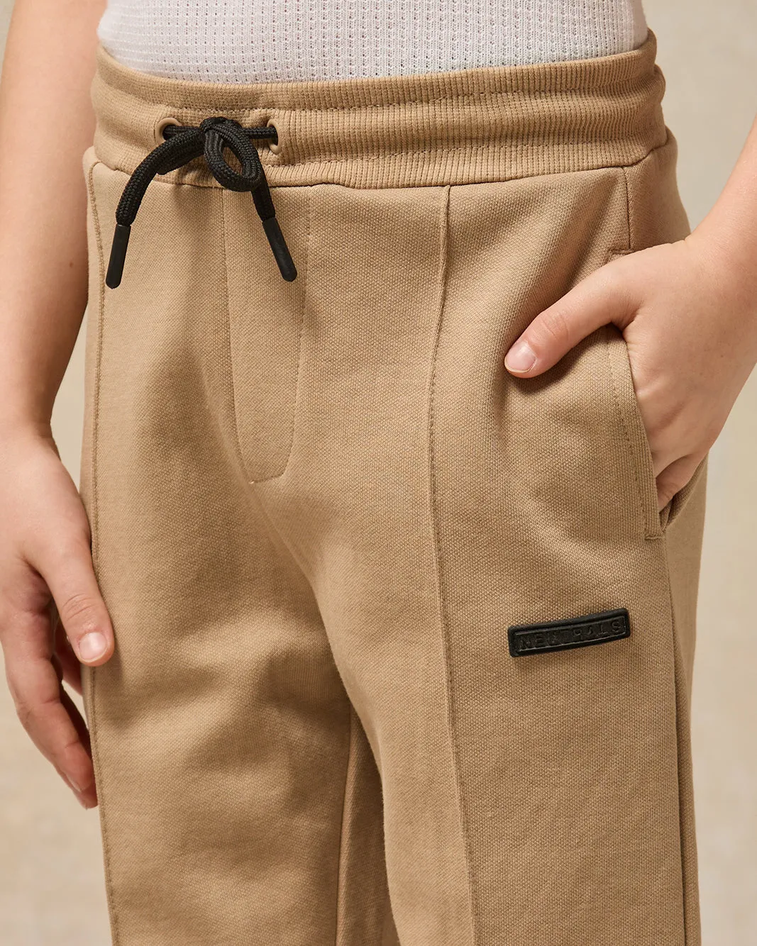Boys Brown Solid Track Pants sold by Redtag product image thumbnail 4