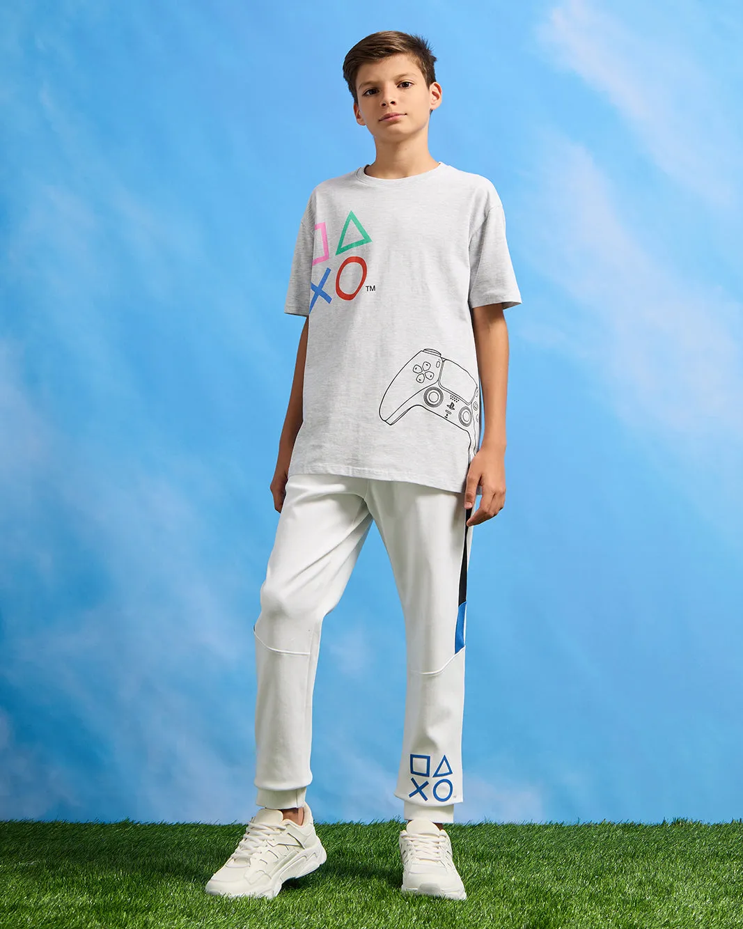 Senior Boys White PlayStation Active Pants sold by Redtag product image thumbnail 2