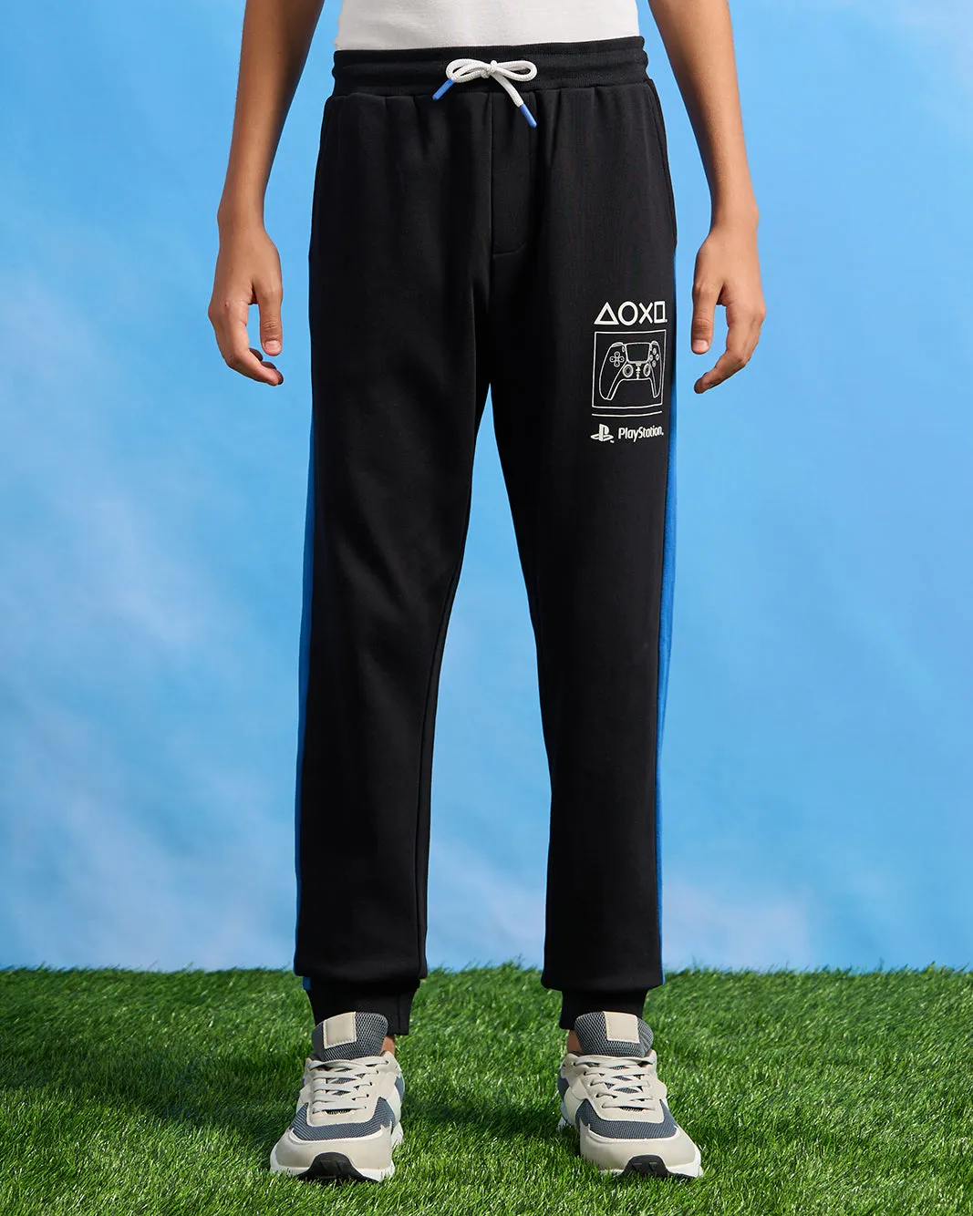 Senior Boys Black PlayStation Active Pants sold by Redtag