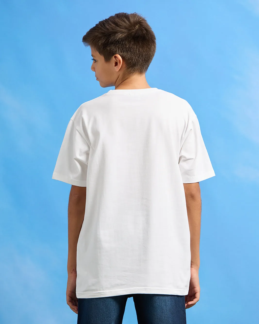 Senior Boys White Naruto Print T-Shirt sold by Redtag product image thumbnail 3