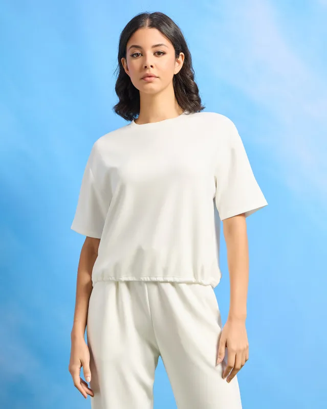 Women Ivory Active T-Shirt sold by Redtag