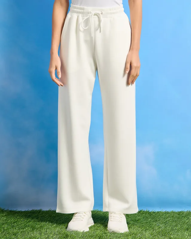 Women Ivory Wide Leg Active Pants sold by Redtag