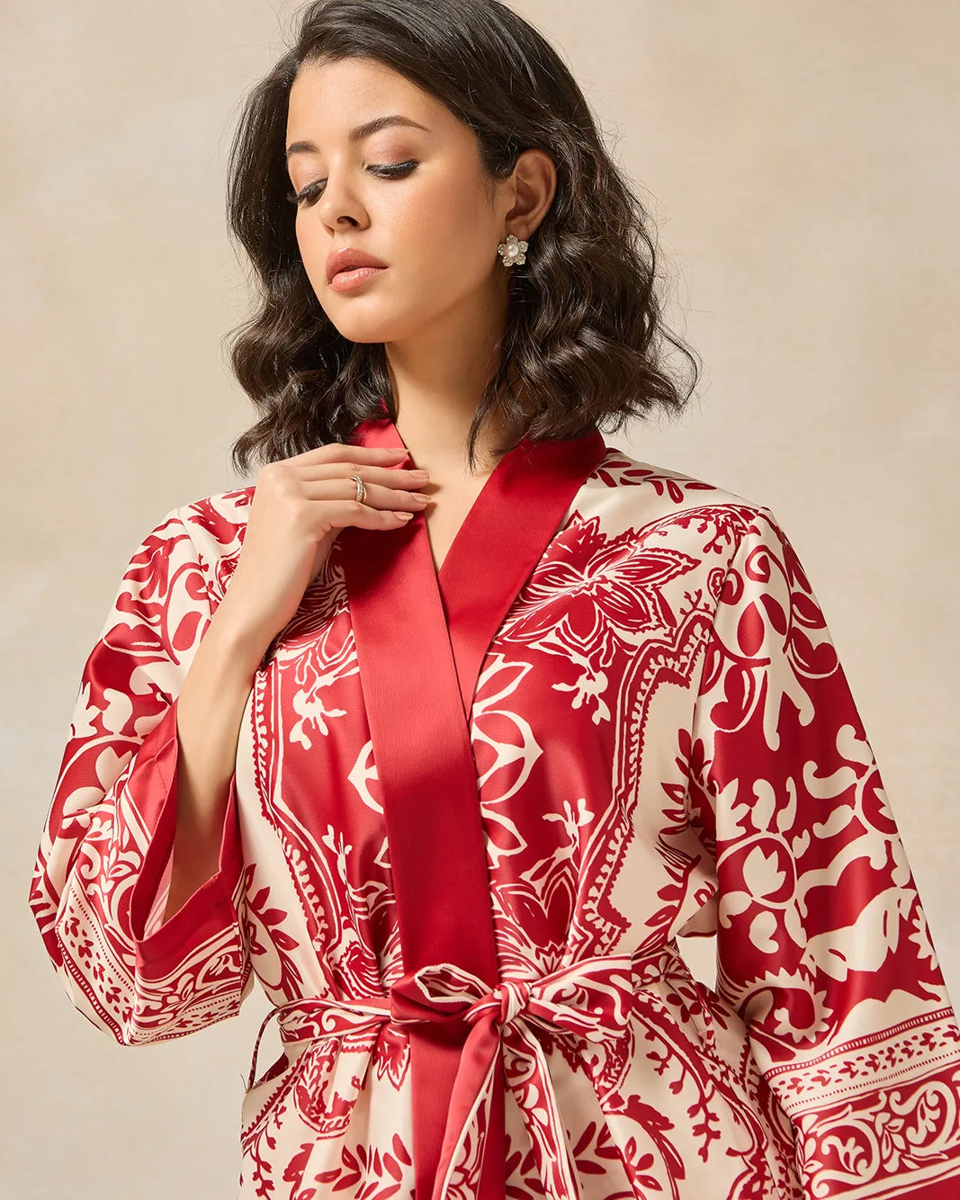 Women Red Printed Blouse sold by Redtag product image thumbnail 4