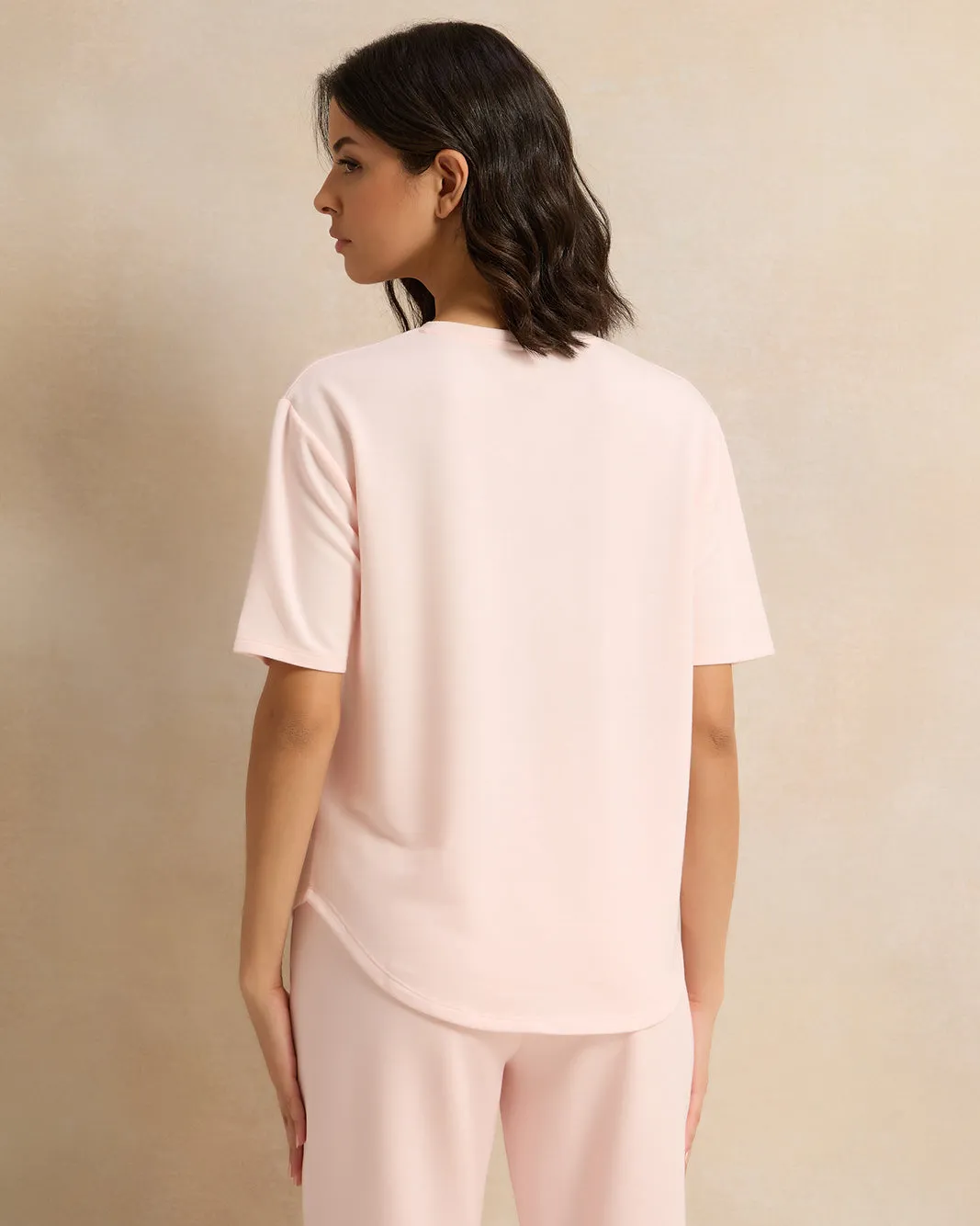 Women Pink Printed Active T-Shirt sold by Redtag product image thumbnail 3